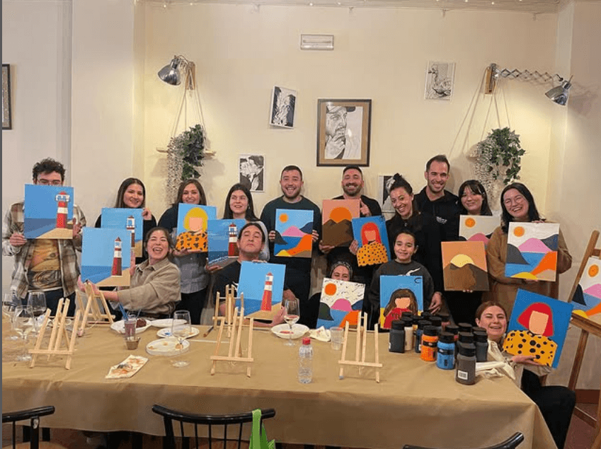 Taller de Arte & Vino en Trasiegobar
