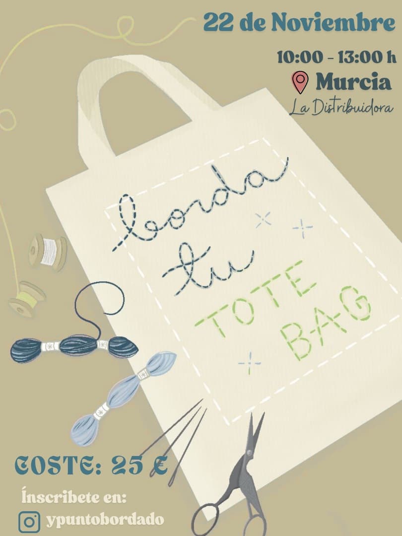 Taller de iniciación al bordado en Murcia